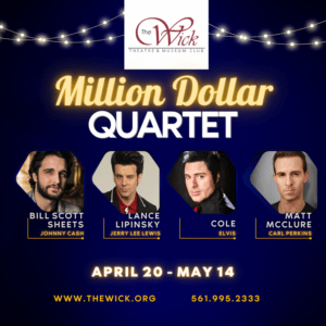 A poster of the million dollar quartet