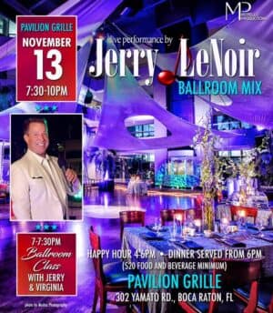 A poster of the jerry lenoir ballroom