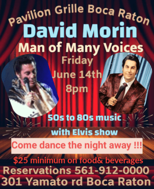 A poster for the david morin show.