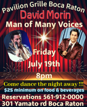 A poster for the david morin show.