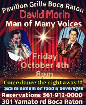 A man of many voices show with david morin