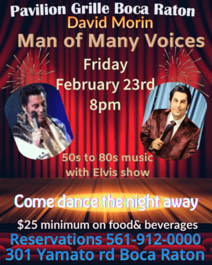 A poster for the elvis night show.