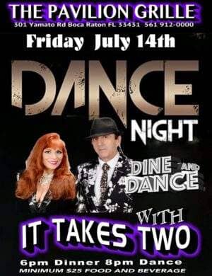 A poster for the dance night with it takes two.