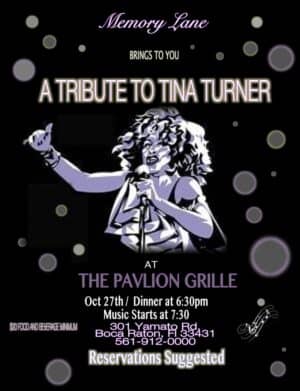 A tribute to tina turner at the pavilion grille