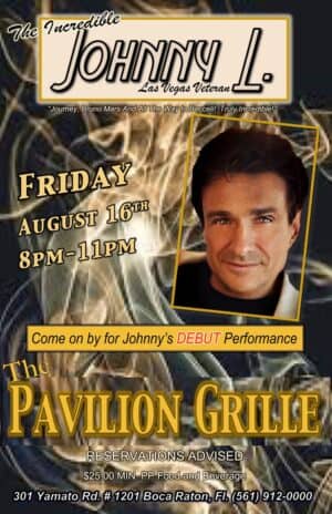 A poster of the show " the pavilion grille ".