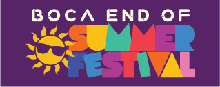 A purple background with the words " ca end summer festival ".